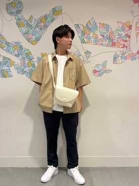 「LACOSTE（ラコステ）のアイテム」を使った、RENさん（メンズ・167cm）の夏コーディネート