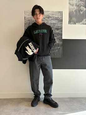 「LACOSTE（ラコステ）のアイテム」を使った、RENさん（メンズ・167cm）の秋コーディネート