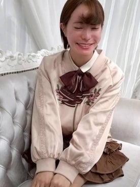 「アイテム（ジャケット/アウター、ピンク系）」を使った、はたさくちゃんさん（レディース・160cm）の秋コーディネート