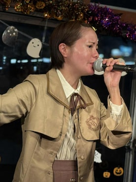 「アイテム（セットアップ）」を使った、はたさくちゃんさん（レディース・160cm）の秋コーディネート