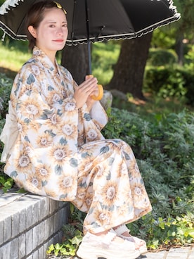 はたさくちゃんさん（骨格ナチュラル・レディース・160cm）の夏コーディネート