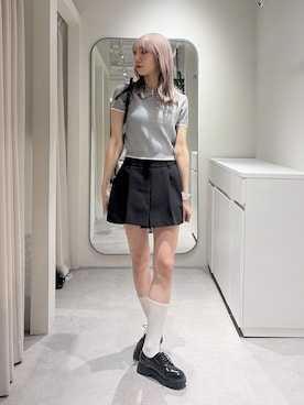 「FREE'S MART（フリーズマート）のアイテム（シューズ）」を使った、こころさん（レディース・163cm）の春コーディネート