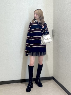 「ティアードスカート」｜こころさん（レディース・163cm）の秋コーディネート