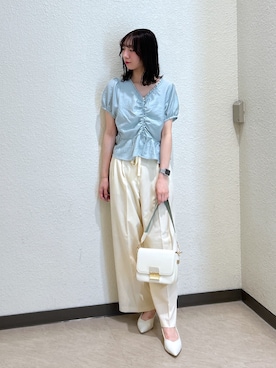 「アイテム（パンプス）」を使った、こころさん（レディース・163cm・20代）の夏コーディネート