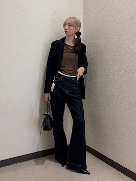 「FREE'S MART（フリーズマート）のアイテム（パンツ）」を使った、こころさん（レディース・163cm）の秋コーディネート
