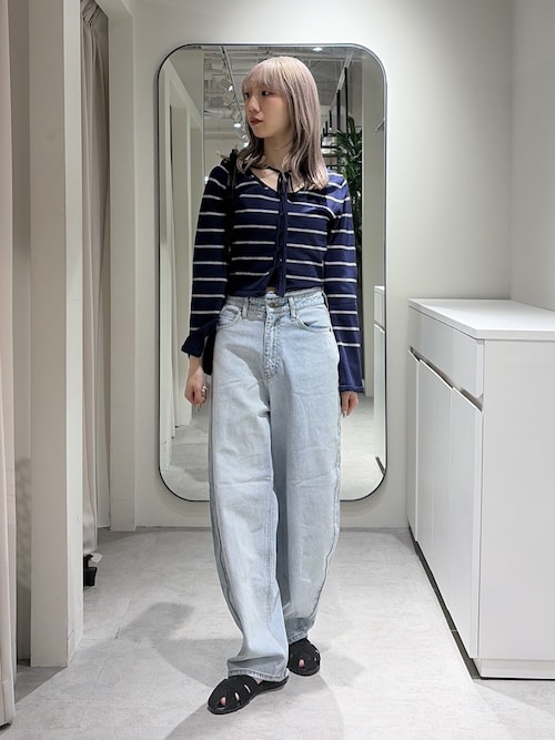◇【3サイズ展開XS-M】デニムエッグパンツ【低身長サイズ有】（デニム