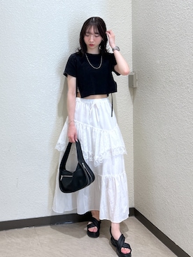「FREE'S MART（フリーズマート）のアイテム」を使った、こころさん（レディース・163cm）の夏コーディネート
