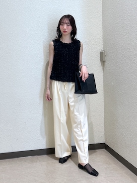 「FREE'S MART（フリーズマート）のアイテム（スラックス）」を使った、こころさん（レディース・163cm）の夏コーディネート