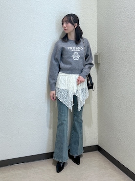 「FREE'S MART（フリーズマート）のアイテム（トートバッグ）」を使った、こころさん（レディース・163cm）の秋コーディネート