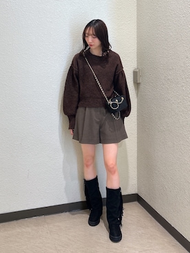 「FREE'S MART（フリーズマート）のアイテム（トートバッグ）」を使った、こころさん（レディース・163cm）の秋コーディネート