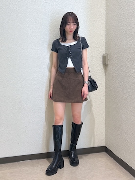 「アイテム（バッグ）」を使った、こころさん（レディース・163cm・20代）の夏コーディネート