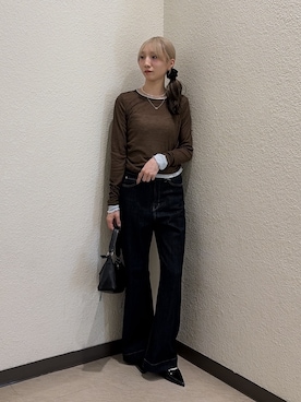「FREE'S MART（フリーズマート）のアイテム（パンツ）」を使った、こころさん（レディース・163cm）の秋コーディネート