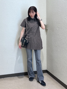 こころさん（骨格ナチュラル・レディース・163cm）の夏コーディネート