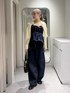 「FREE'S MART（フリーズマート）のアイテム（パンツ）」を使った、こころさん（レディース・163cm）の春コーディネート