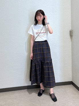 「骨格ナチュラル」｜こころさん（レディース・163cm）の夏コーディネート