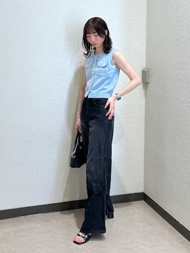 「骨格ナチュラル」｜こころさん（レディース・163cm）の夏コーディネート