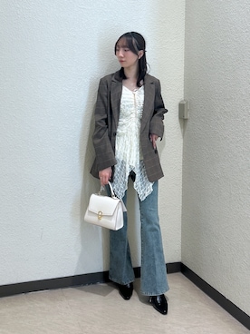 「アイテム（テーラードジャケット）」を使った、こころさん（レディース・163cm・20代）の秋コーディネート