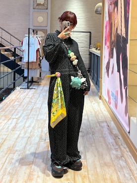 「アイテム（オールインワン・サロペット）」を使った、ひなのさん（骨格ストレート・レディース・159cm）の秋コーディネート