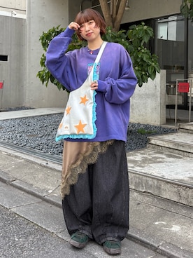 「HELLO.SANFRANCISCO（ハローサンフランシスコ）のアイテム」を使った、ひなのさん（レディース・159cm）の夏コーディネート