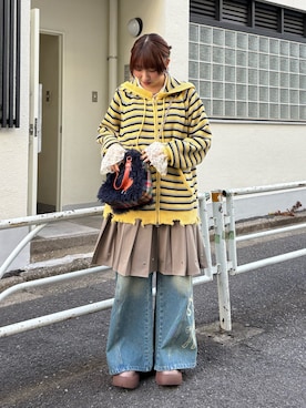 ひなのさん（レディース・159cm）の冬コーディネート