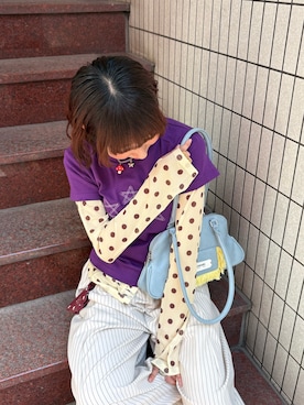 「GRAIN（グレイン）のアイテム」を使った、ひなのさん（レディース・159cm）の春コーディネート