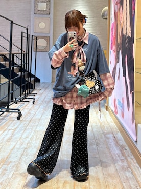 「CIAOPANIC（チャオパニック）のアイテム」を使った、ひなのさん（レディース・159cm）の秋コーディネート