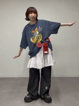 「RePRODUCTION LABEL（リプロダクションレーベル）のアイテム」を使った、ひなのさん（レディース・159cm）の春コーディネート