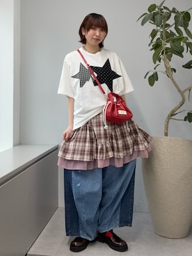 「GRAIN（グレイン）のアイテム」を使った、ひなのさん（レディース・159cm）の春コーディネート