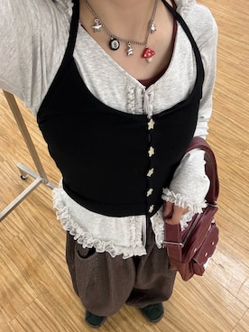 「CIAOPANIC（チャオパニック）のアイテム」を使った、ひなのさん（レディース・159cm）の夏コーディネート