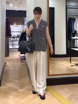 「おでかけ」｜「アイテム（バレエシューズ）」を使った、ひぃ(588)さん（レディース・162cm）の秋コーディネート