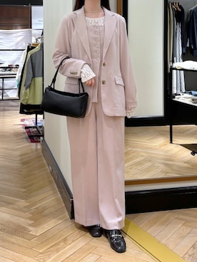 「A part by（アパートバイ）のヒールローファー（ローファー）」を使った、ひぃ(588)さん（レディース・162cm）の春コーディネート