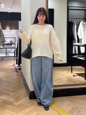 「A part by（アパートバイ）のアイテム（デニムパンツ）」を使った、ひぃ(588)さん（レディース・162cm）の秋コーディネート