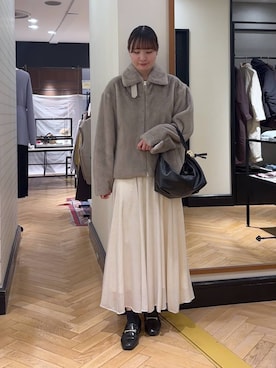 「apart by lowrys」｜「アイテム（その他アウター）」を使った、ひぃ(588)さん（レディース・162cm）の秋コーディネート
