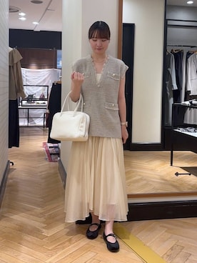 「おでかけ」｜「アイテム（バレエシューズ）」を使った、ひぃ(588)さん（レディース・162cm）の秋コーディネート