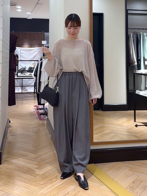 スラックスコクーンボリュームパンツ（スラックス）｜A part by