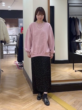 「おでかけ」｜「アイテム（スウェット）」を使った、ひぃ(588)さん（レディース・162cm）の秋コーディネート