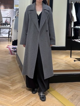 「アイテム（ステンカラーコート）」を使った、ひぃ(588)さん（レディース・162cm・20代）の秋コーディネート