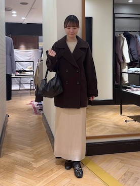 「アイテム（ピーコート）」を使った、ひぃ(588)さん（レディース・162cm）の秋コーディネート