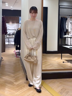 「アイテム（バレエシューズ）」を使った、ひぃ(588)さん（レディース・162cm）の秋コーディネート