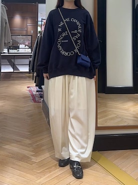 「A part by（アパートバイ）のアイテム（スウェット）」を使った、ひぃ(588)さん（レディース・162cm）の秋コーディネート