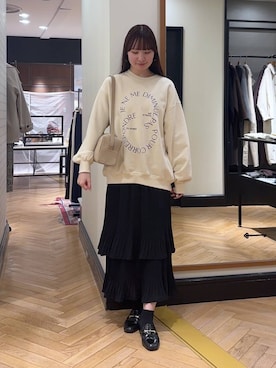 「A part by（アパートバイ）のアイテム（スウェット）」を使った、ひぃ(588)さん（レディース・162cm）の秋コーディネート