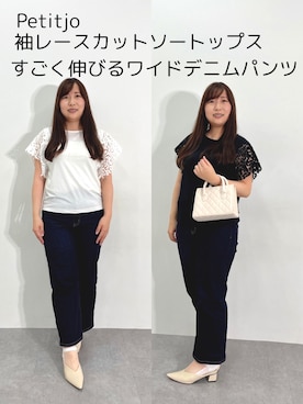 植野由麻さん（レディース・148cm）の夏コーディネート