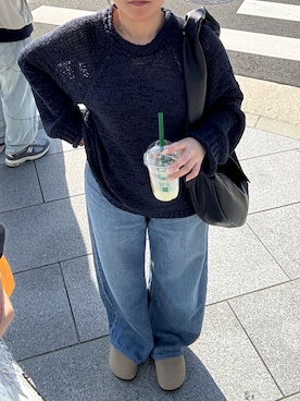 「RODE SKO（ロデスコ）のアイテム」を使った、rinkaさん（レディース・150cm）の春コーディネート