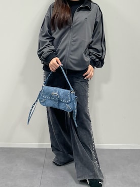 「アイテム（ジャージ）」を使った、ゆいころさん（レディース・158cm）の秋コーディネート