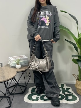 「nui nullu（ヌイヌル）のアイテム」を使った、ゆいころさん（レディース・158cm）の秋コーディネート