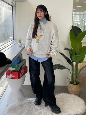 「Unblend（アンブレンド）のアイテム」を使った、ゆいころさん（レディース・158cm）の秋コーディネート