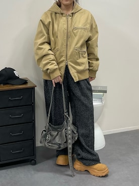 「Anchor Smith（アンカー スミス）のアイテム」を使った、ゆいころさん（レディース・158cm）の秋コーディネート