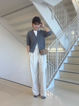 「IACUCCI（イアクッチ）のアイテム」を使った、karinさん（レディース・158cm）の春コーディネート