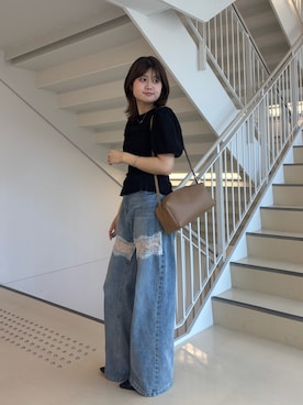 「IACUCCI（イアクッチ）のアイテム」を使った、karinさん（レディース・158cm）の夏コーディネート