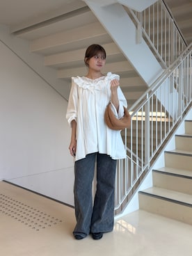 「IACUCCI（イアクッチ）のアイテム」を使った、karinさん（レディース・158cm）の秋コーディネート